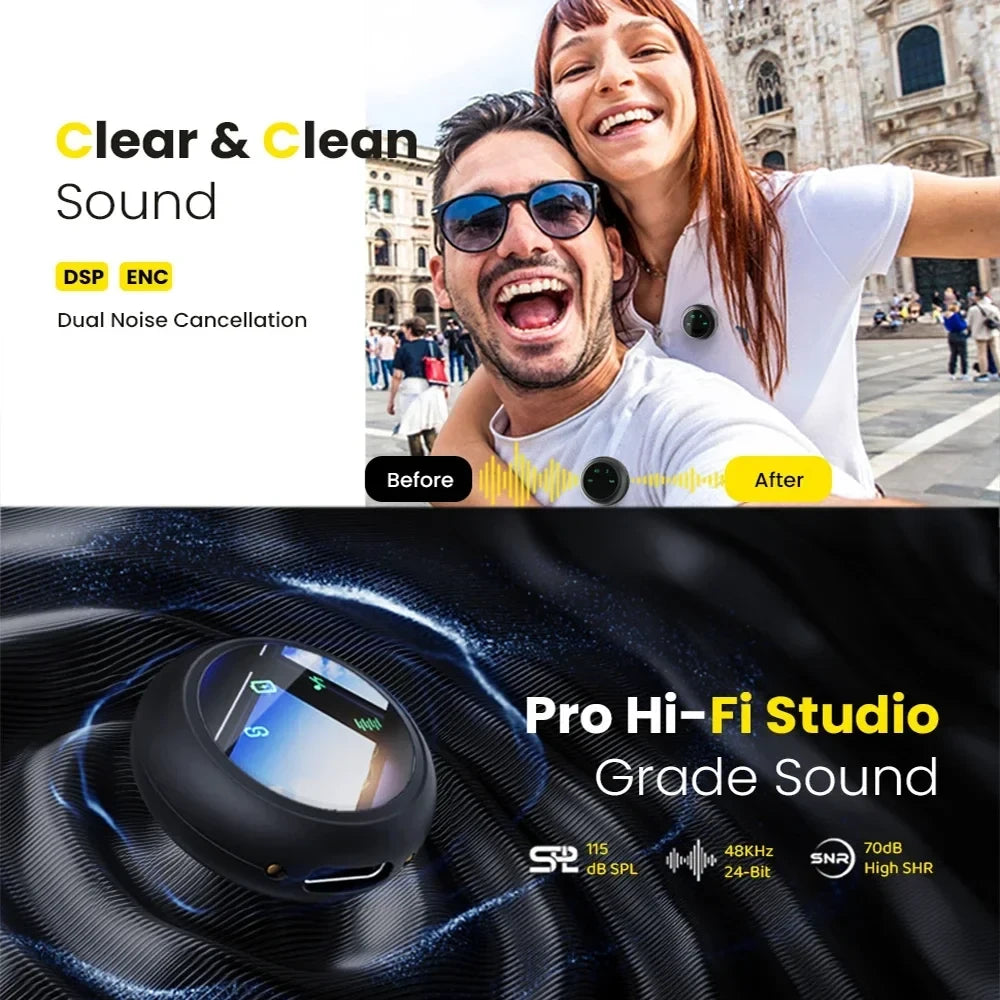2-in-1 Wireless Lavalier Microphone