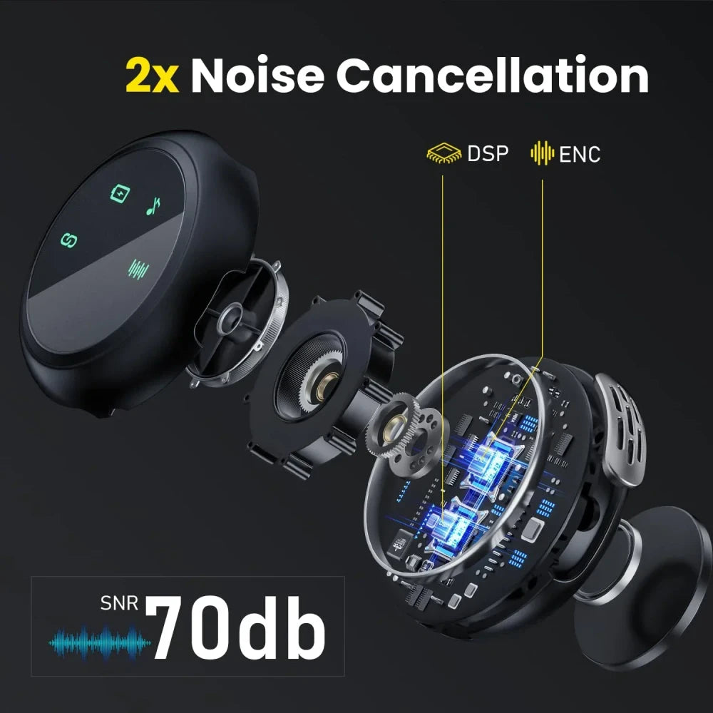 2-in-1 Wireless Lavalier Microphone