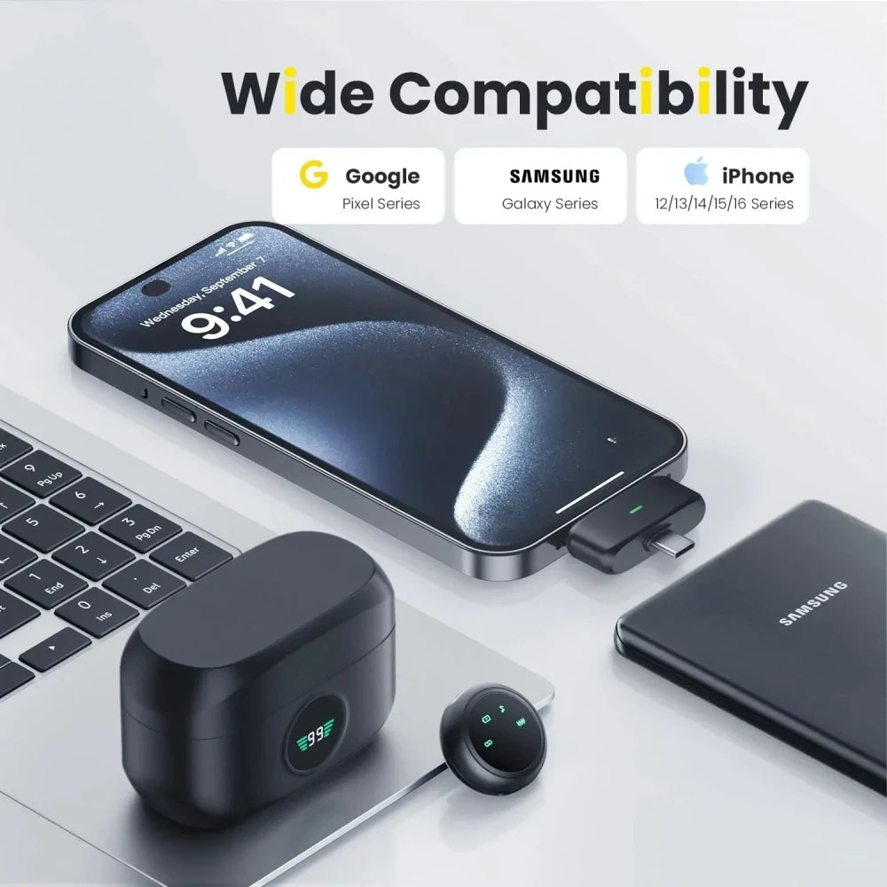 2-in-1 Wireless Lavalier Microphone