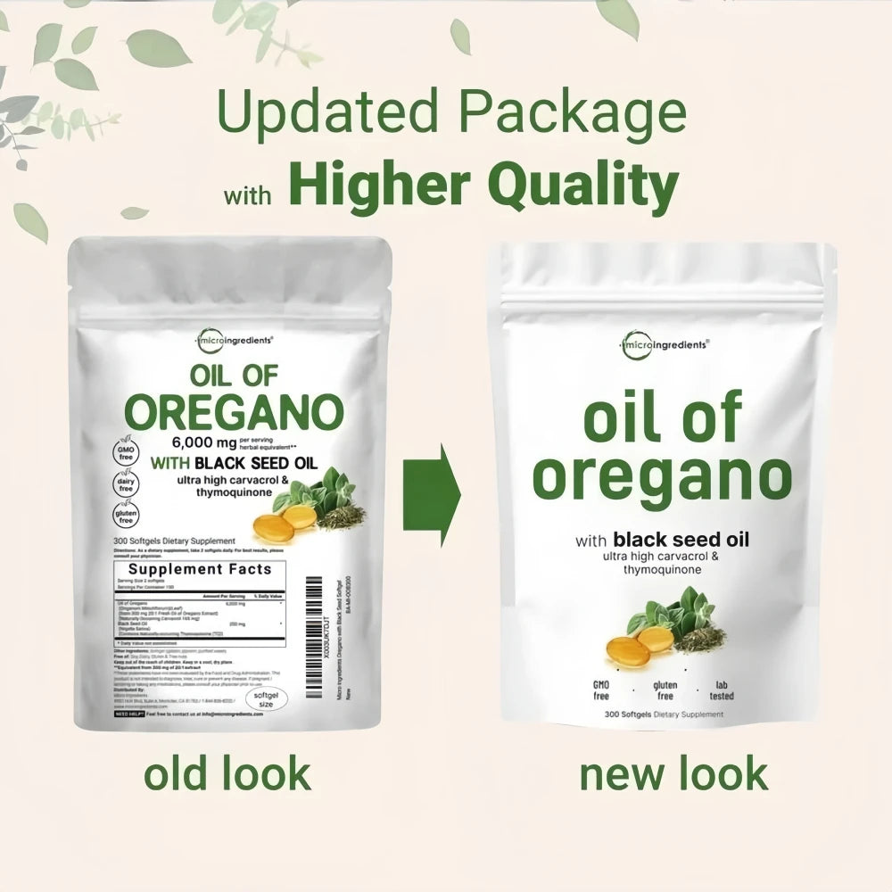 Black Seed Oil Oregano Softgels