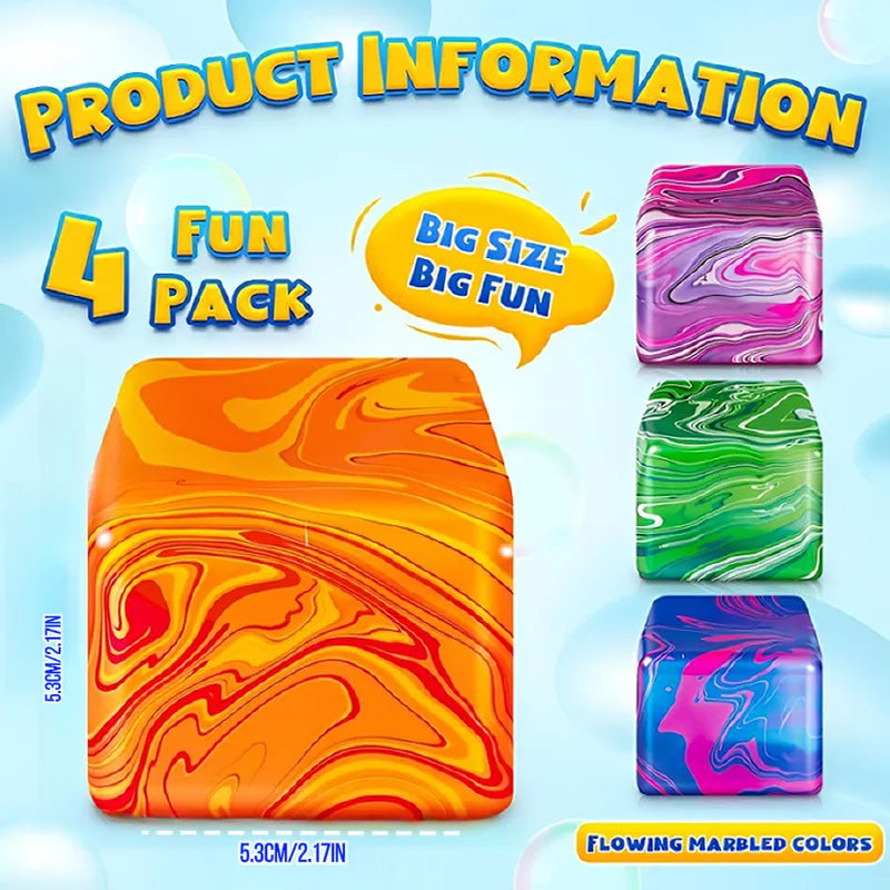 52TOYS doh Snowflake Ice Cube Malt Sugar Squishy Blind Box Stress Relief Slow Rebound Anti-Anxiety sensory toy
