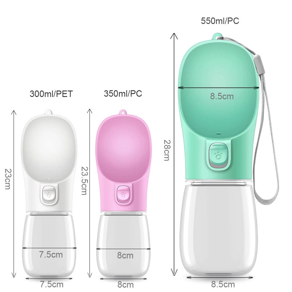Leakproof Portable Travel Water Dispenser for Dogs & Cats Outdoor Use Puppy Water Bowl Pet Water Bottle